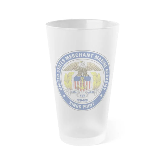 United States Merchant Marine Academy - Frosted Pint Glass 16oz-16oz-Frosted-Go Mug Yourself