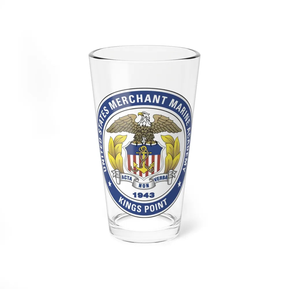 United States Merchant Marine Academy - Pint Glass 16oz-16oz-Go Mug Yourself