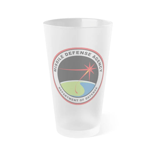 United States Missile Defense Agency - Frosted Pint Glass 16oz-16oz-Frosted-Go Mug Yourself