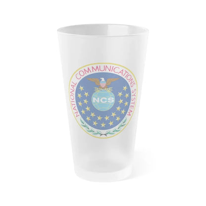 United States National Communications System - Frosted Pint Glass 16oz 16oz Frosted - Go Mug Yourself