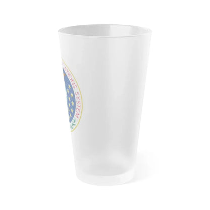 United States National Communications System - Frosted Pint Glass 16oz - Go Mug Yourself