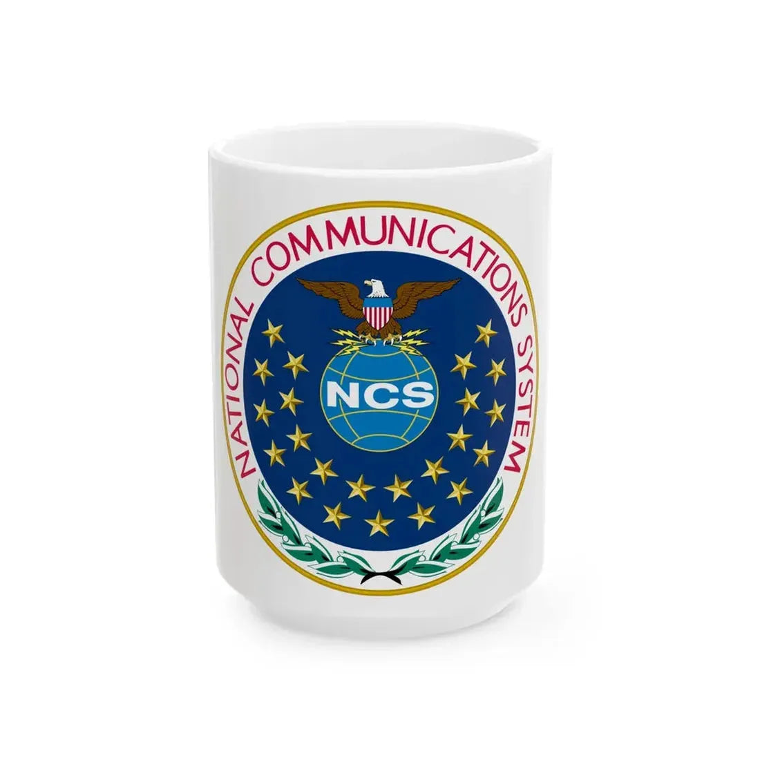 United States National Communications System - White Coffee Mug 15oz - Go Mug Yourself