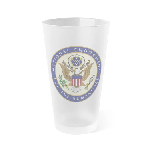 United States National Endowment for the Humanities - Frosted Pint Glass 16oz-16oz-Frosted-Go Mug Yourself