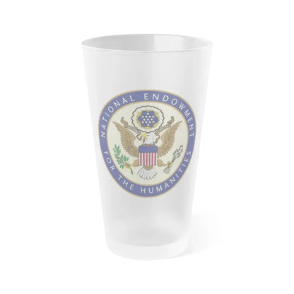 United States National Endowment for the Humanities - Frosted Pint Glass 16oz 16oz Frosted - Go Mug Yourself