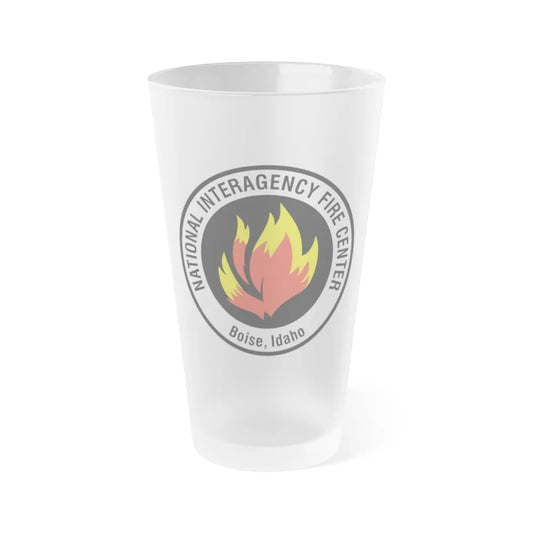 United States National Interagency Fire Center - Frosted Pint Glass 16oz-16oz-Frosted-Go Mug Yourself