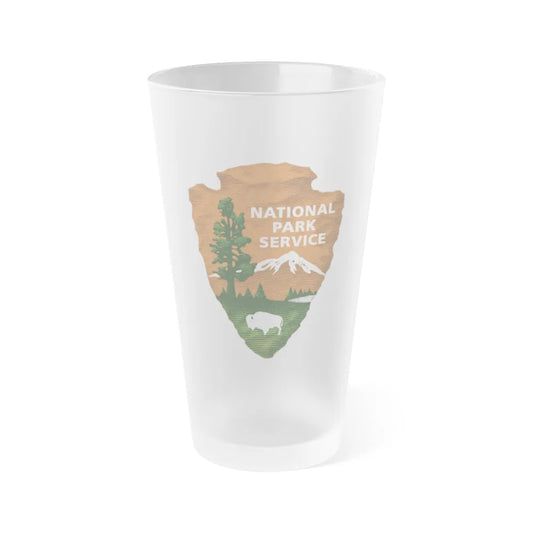 United States National Park Service - Frosted Pint Glass 16oz-16oz-Frosted-Go Mug Yourself