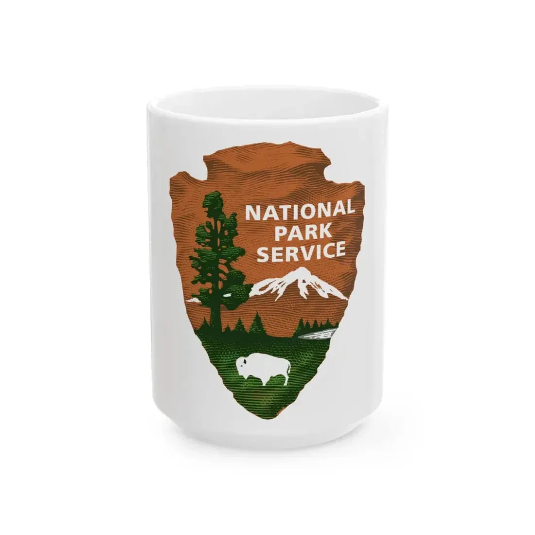 United States National Park Service - White Coffee Mug 15oz - Go Mug Yourself