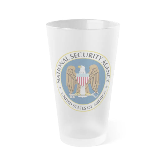 United States National Security Agency - Frosted Pint Glass 16oz-16oz-Frosted-Go Mug Yourself