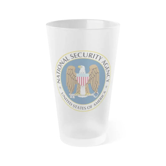 United States National Security Agency - Frosted Pint Glass 16oz 16oz Frosted - Go Mug Yourself