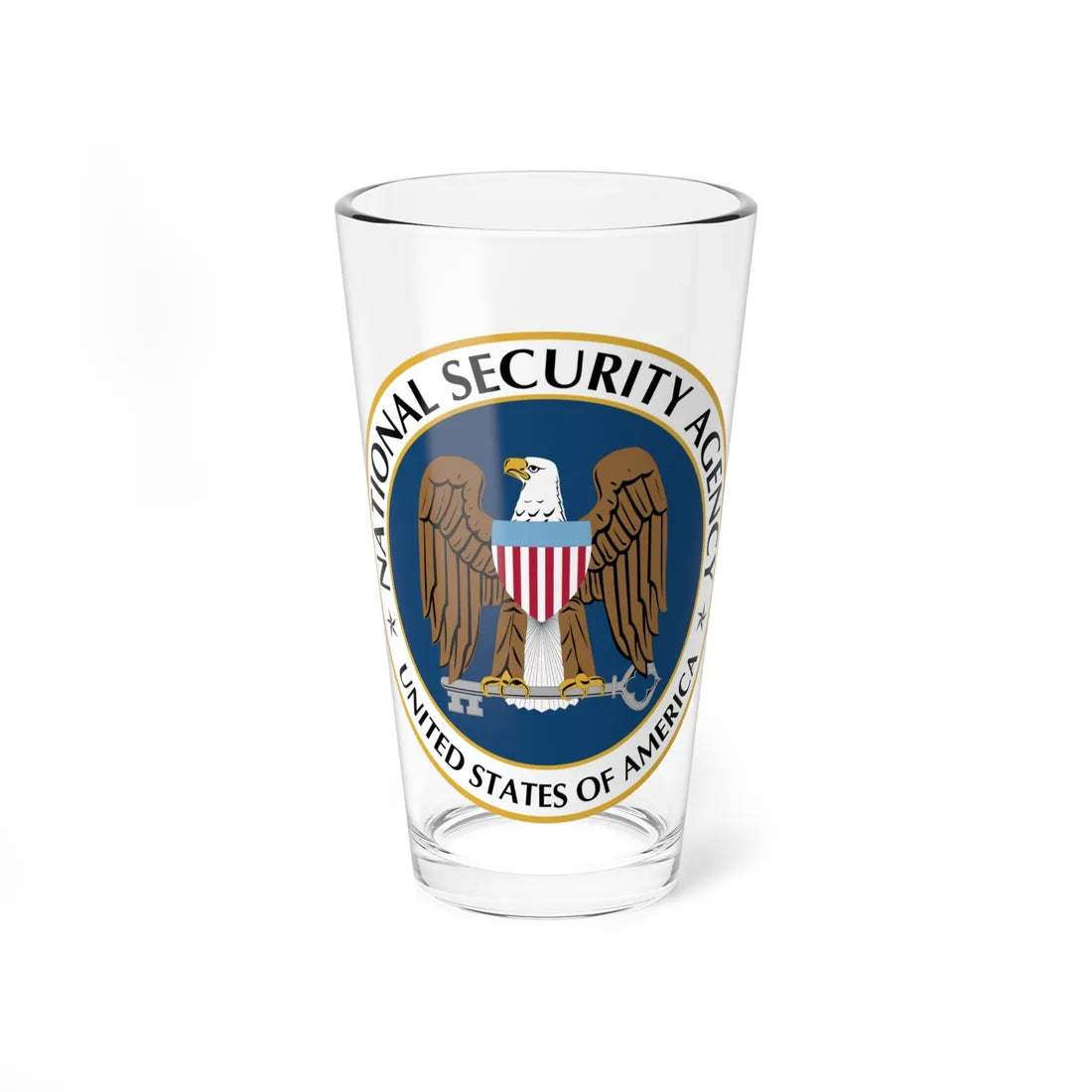United States National Security Agency - Pint Glass 16oz 16oz - Go Mug Yourself