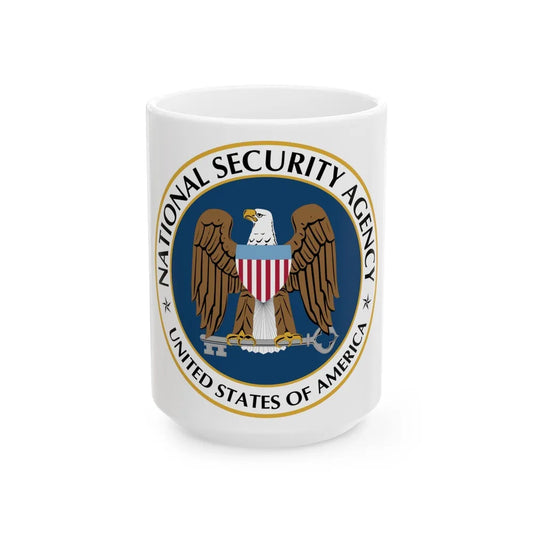 United States National Security Agency - White Coffee Mug-15oz-Go Mug Yourself