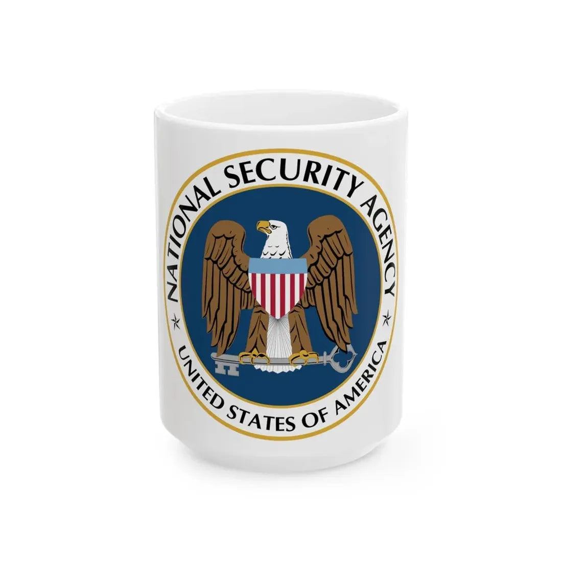 United States National Security Agency - White Coffee Mug 15oz - Go Mug Yourself