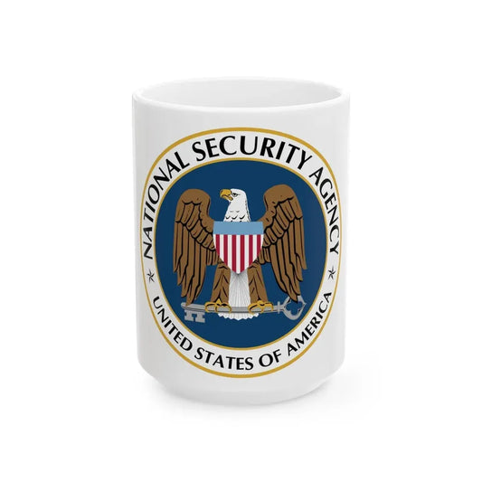 United States National Security Agency - White Coffee Mug 15oz - Go Mug Yourself