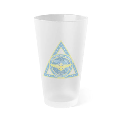 United States Naval Air Station Jacksonville FL (U.S. Navy) Frosted Pint Glass 16oz-Go Mug Yourself