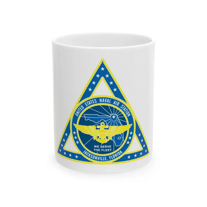 United States Naval Air Station Jacksonville FL (U.S. Navy) White Coffee Mug - Go Mug Yourself