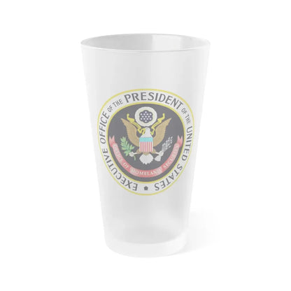 United States Office of Homeland Security - Frosted Pint Glass 16oz 16oz Frosted - Go Mug Yourself