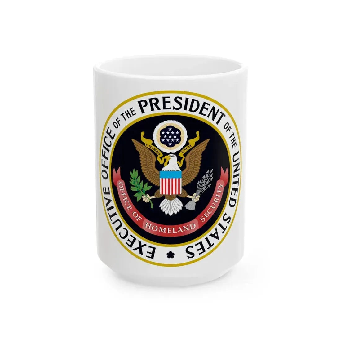 United States Office of Homeland Security - White Coffee Mug 15oz - Go Mug Yourself