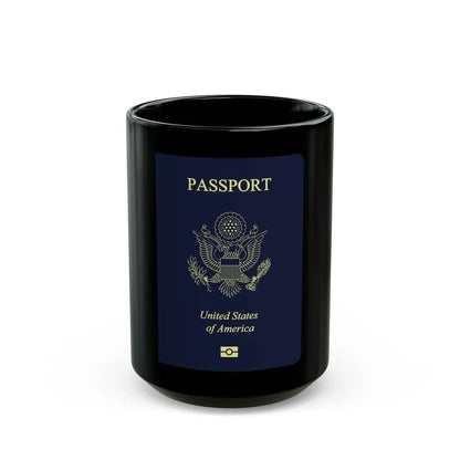 United States Passport - Black Coffee Mug 15oz - Go Mug Yourself