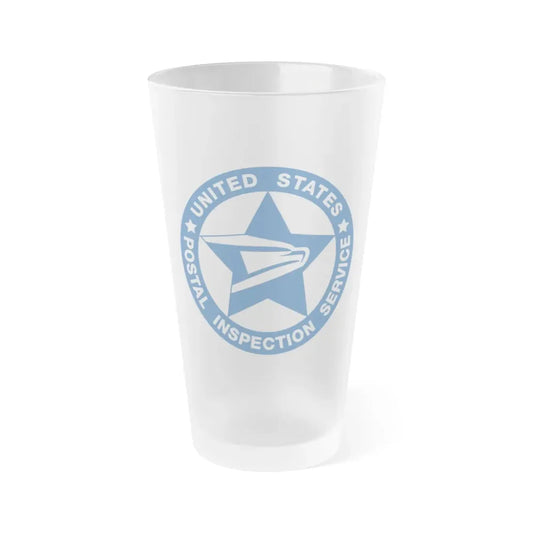 United States Postal Inspection Service - Frosted Pint Glass 16oz 16oz Frosted - Go Mug Yourself