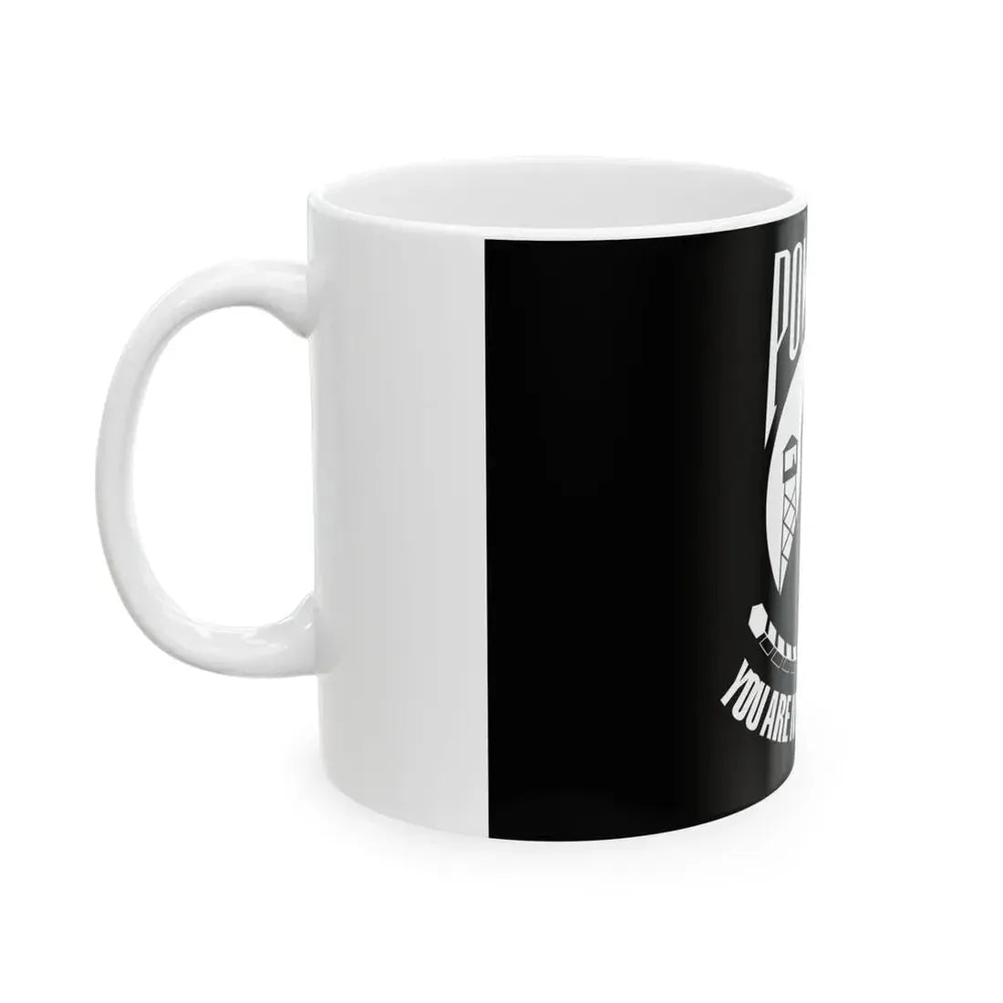 United States POW-MIA flag (United States) White Coffee Mug - Go Mug Yourself