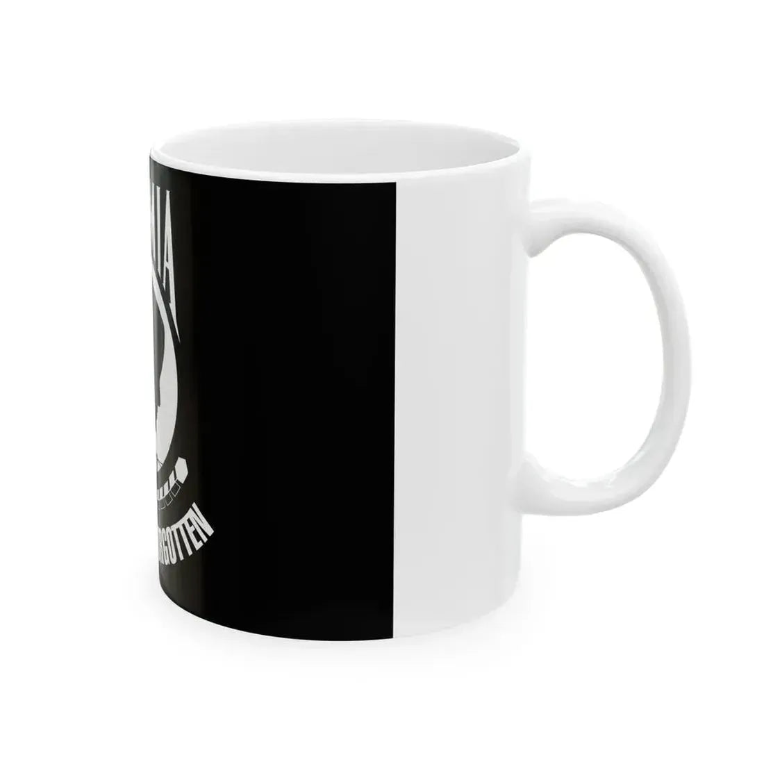 United States POW-MIA flag (United States) White Coffee Mug - Go Mug Yourself