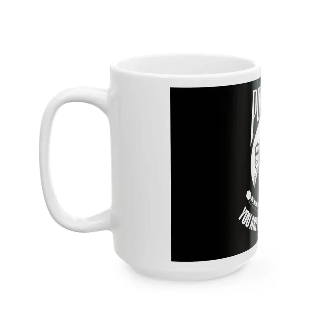 United States POW-MIA flag (United States) White Coffee Mug - Go Mug Yourself