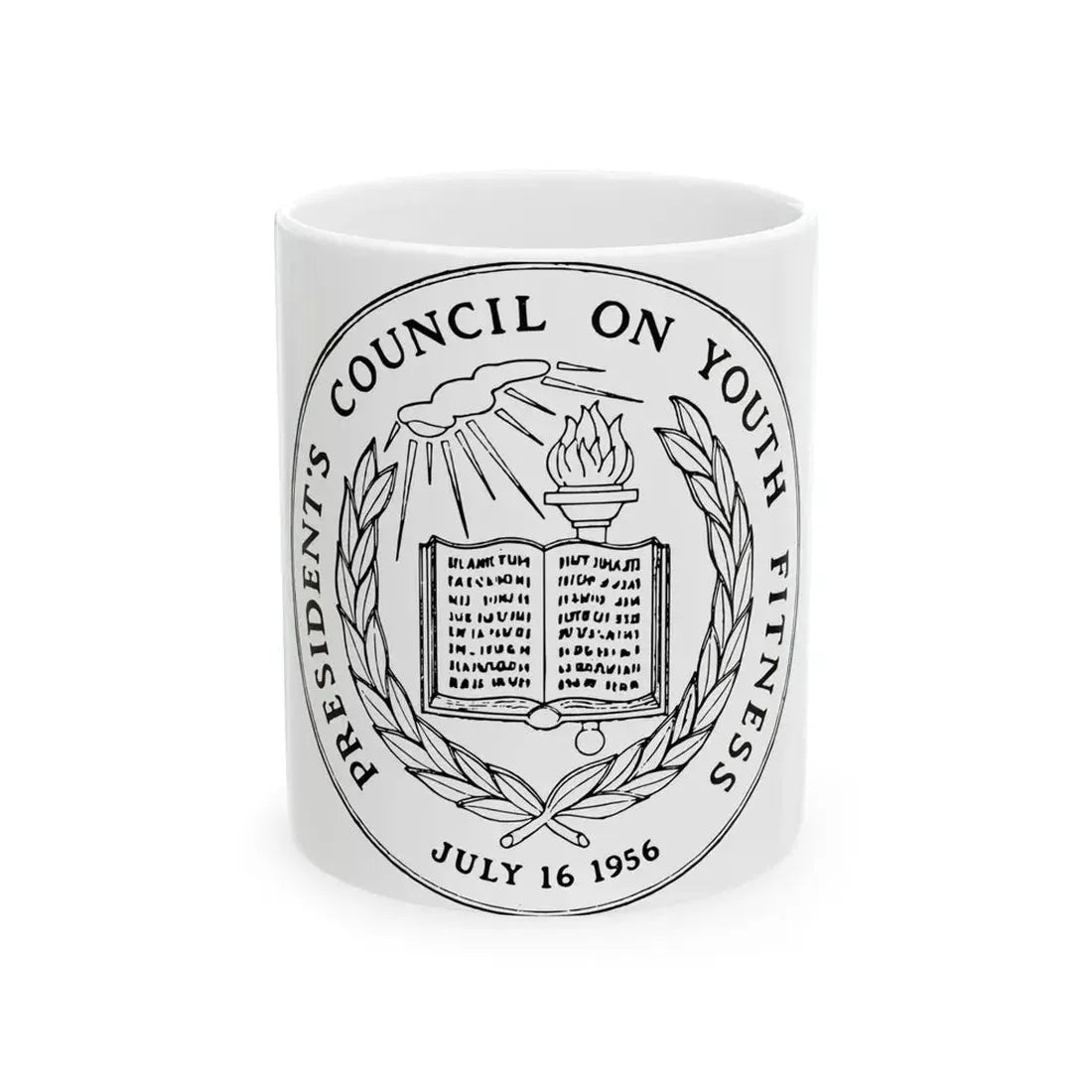 United States Presidents Council On Youth Fitness - White Coffee Mug 11oz - Go Mug Yourself
