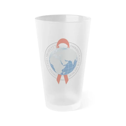 United States Presidents Emergency Plan for AIDS Relief - Frosted Pint Glass 16oz 16oz Frosted - Go Mug Yourself