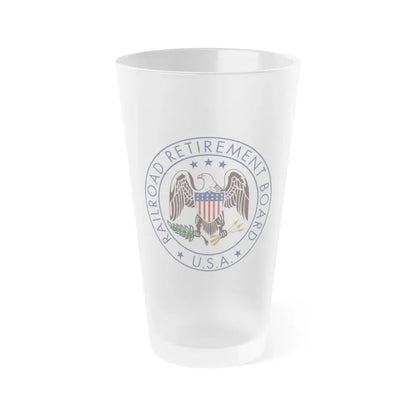 United States Railroad Retirement Board - Frosted Pint Glass 16oz 16oz Frosted - Go Mug Yourself