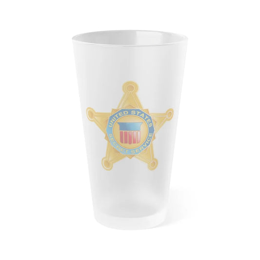 United States Secret Service - Frosted Pint Glass 16oz-16oz-Frosted-Go Mug Yourself