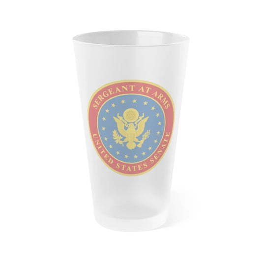 United States Senate Sergeant at Arms - Frosted Pint Glass 16oz-Go Mug Yourself