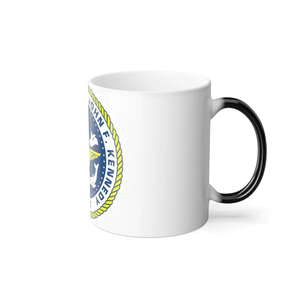 United States Ship John F Kennedy CV 67 (U.S. Navy) Color Changing Mug 11oz-Go Mug Yourself