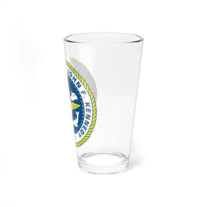 United States Ship John F Kennedy CV 67 (U.S. Navy) Pint Glass 16oz - Go Mug Yourself