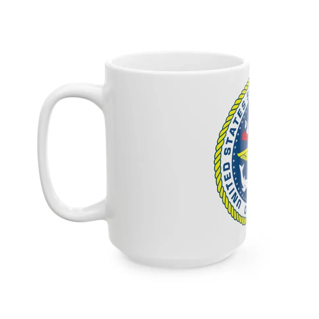 United States Ship John F Kennedy CV 67 (U.S. Navy) White Coffee Mug - Go Mug Yourself