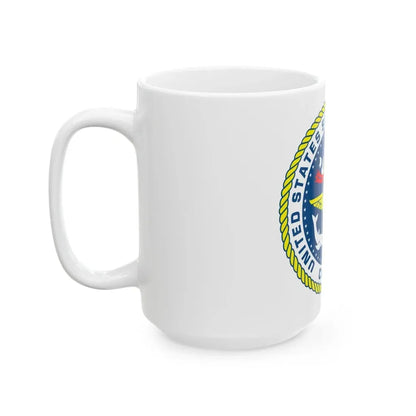 United States Ship John F Kennedy CV 67 (U.S. Navy) White Coffee Mug - Go Mug Yourself