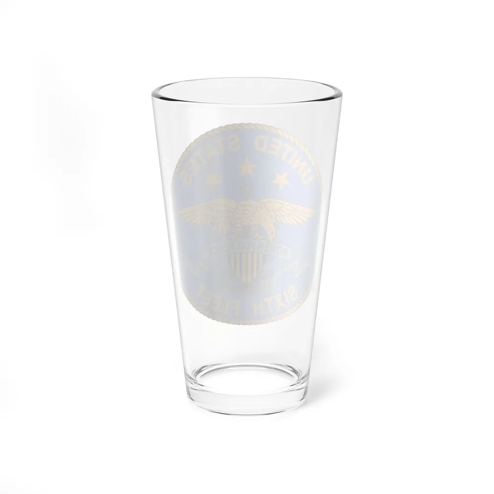 United States Sixth Fleet (U.S. Navy) Pint Glass 16oz-Go Mug Yourself