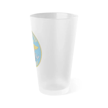 United States Sixth Fleet (U.S. Navy) Frosted Pint Glass 16oz - Go Mug Yourself