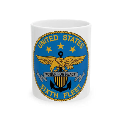 United States Sixth Fleet (U.S. Navy) White Coffee Mug 11oz - Go Mug Yourself