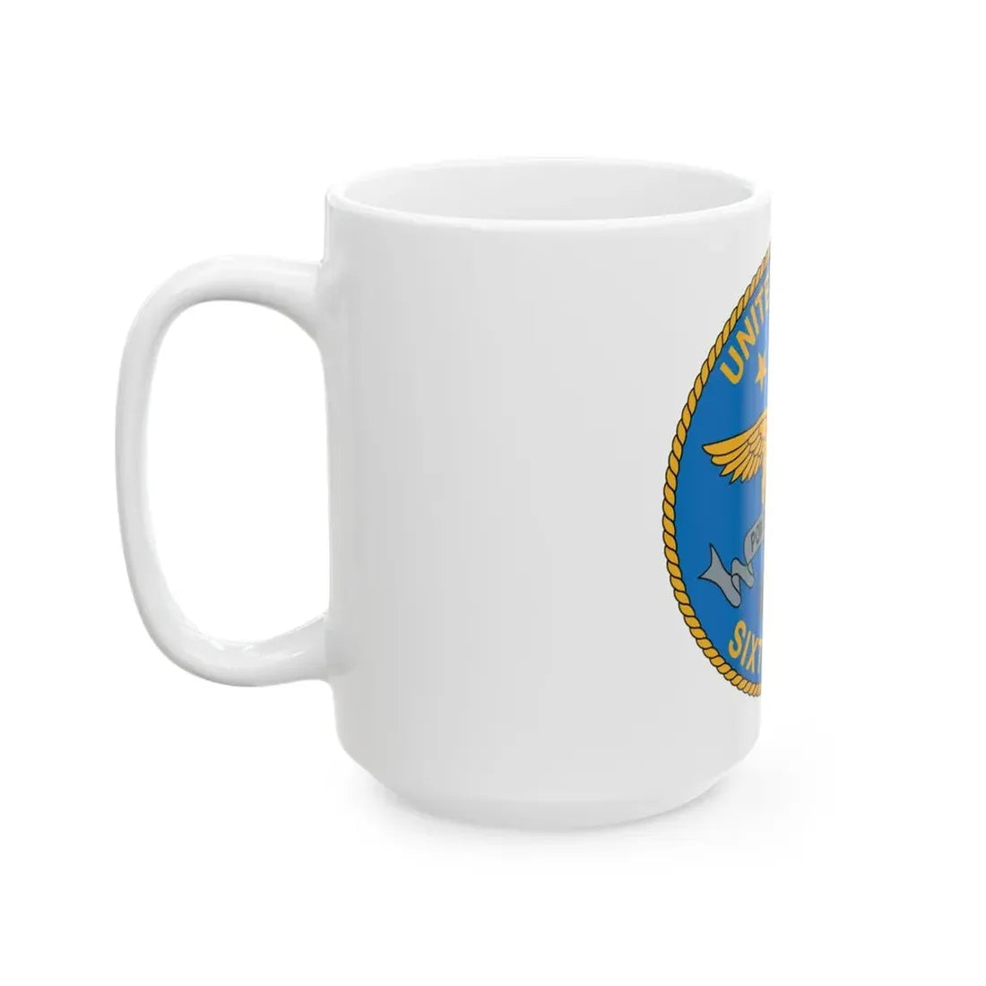 United States Sixth Fleet (U.S. Navy) White Coffee Mug - Go Mug Yourself