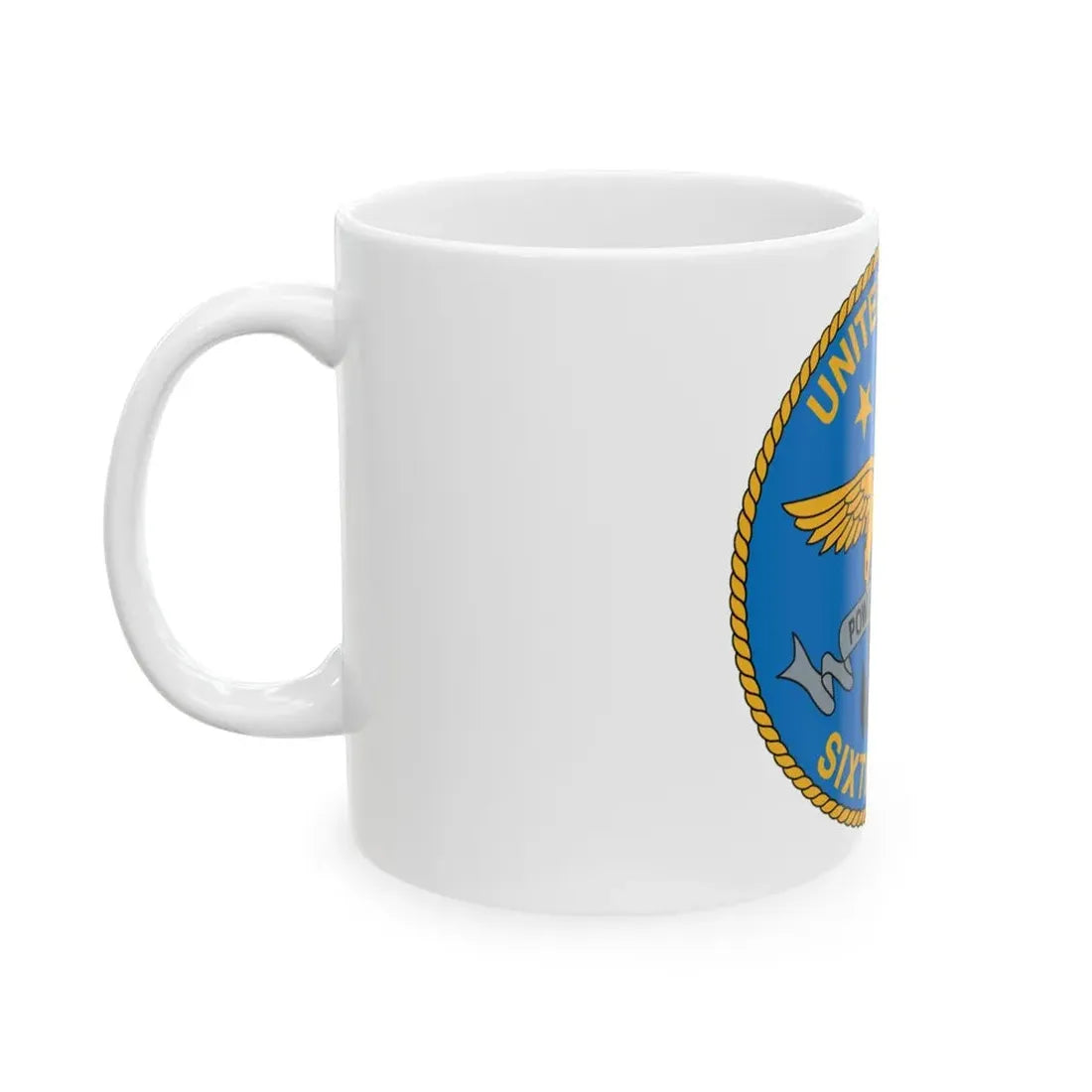 United States Sixth Fleet (U.S. Navy) White Coffee Mug - Go Mug Yourself