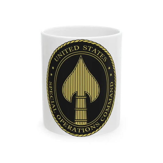 United States Special Operations Command Insignia - White Coffee Mug 11oz - Go Mug Yourself