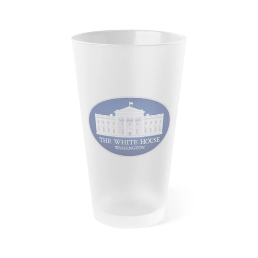 United States White House - Frosted Pint Glass 16oz-16oz-Frosted-Go Mug Yourself