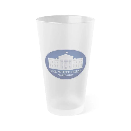 United States White House - Frosted Pint Glass 16oz 16oz Frosted - Go Mug Yourself