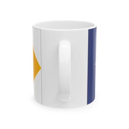 Unity Flag Outlined (Australia) White Coffee Mug-Go Mug Yourself