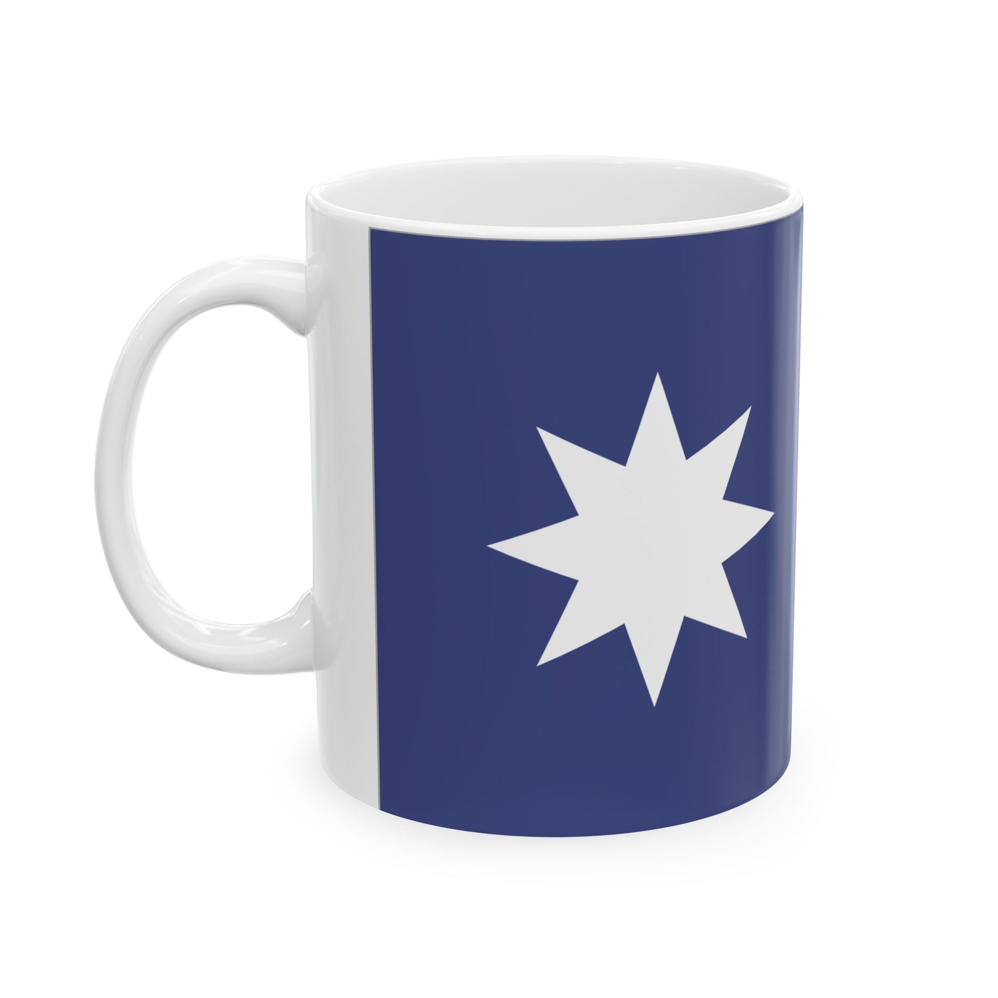 Unity Flag Outlined (Australia) White Coffee Mug-Go Mug Yourself