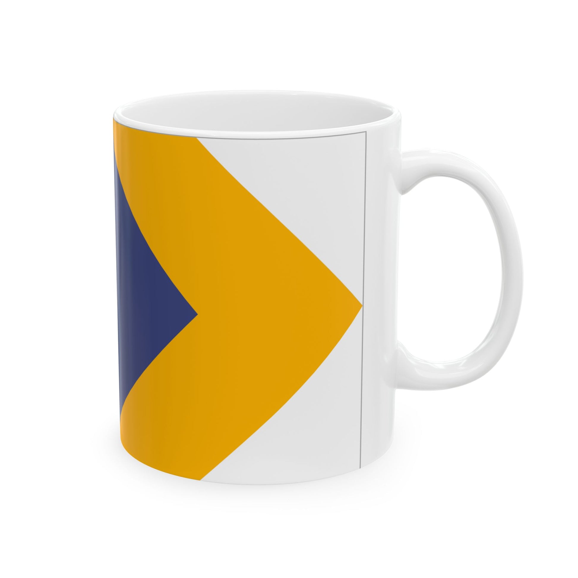 Unity Flag Outlined (Australia) White Coffee Mug-Go Mug Yourself