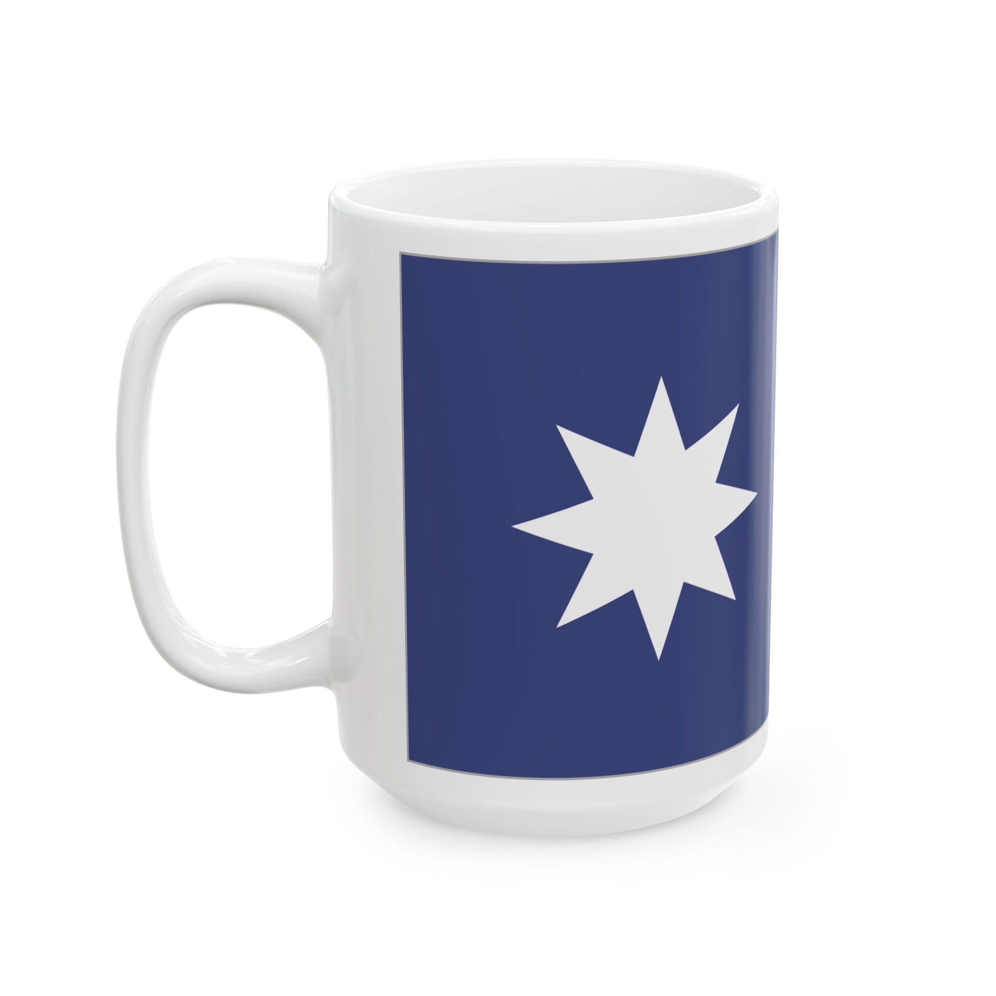 Unity Flag Outlined (Australia) White Coffee Mug-Go Mug Yourself