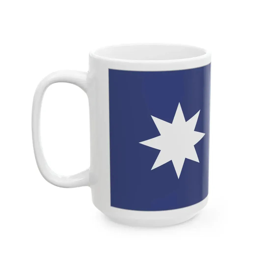 Unity Flag Outlined (Australia) White Coffee Mug - Go Mug Yourself