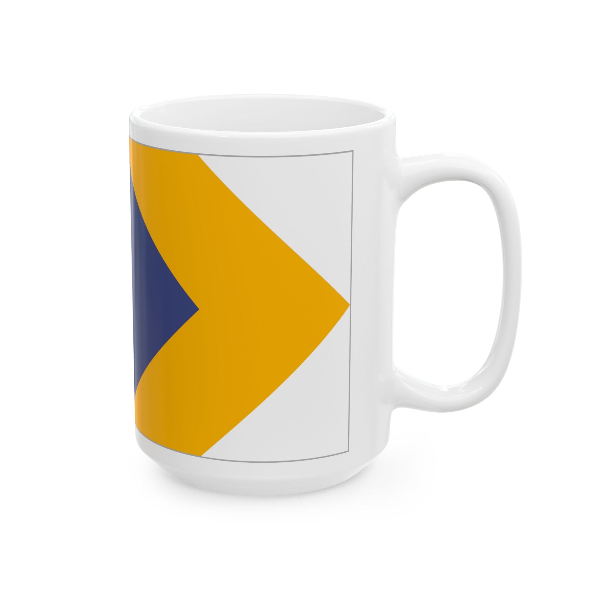 Unity Flag Outlined (Australia) White Coffee Mug-Go Mug Yourself