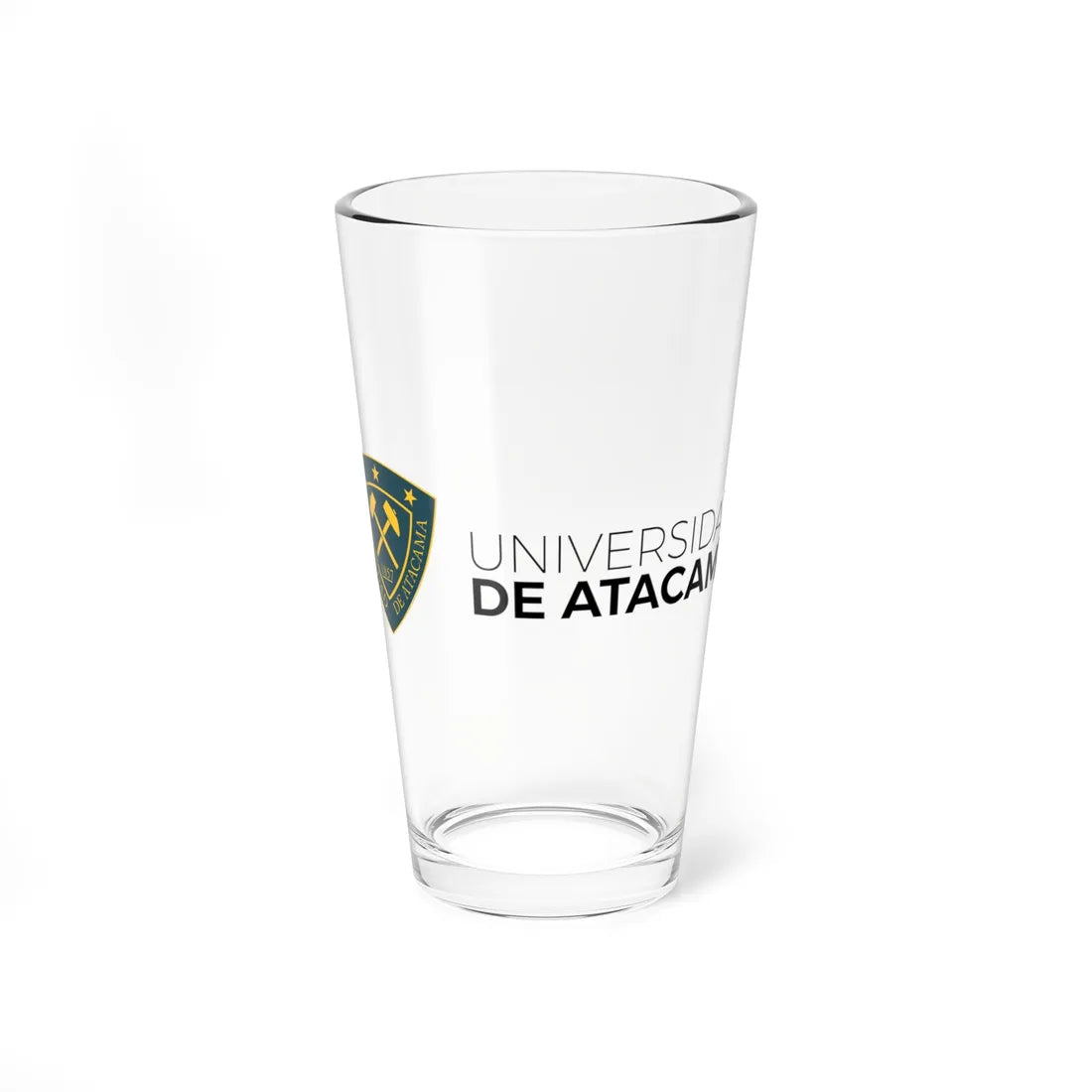 Universidad de Atacama logo 2016 (Chile) (Coat of Arms) Pint Glass 16oz 16oz - Go Mug Yourself